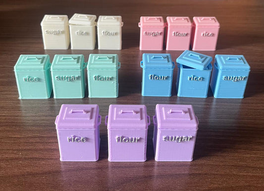 Rice, Sugar, Flour Containers