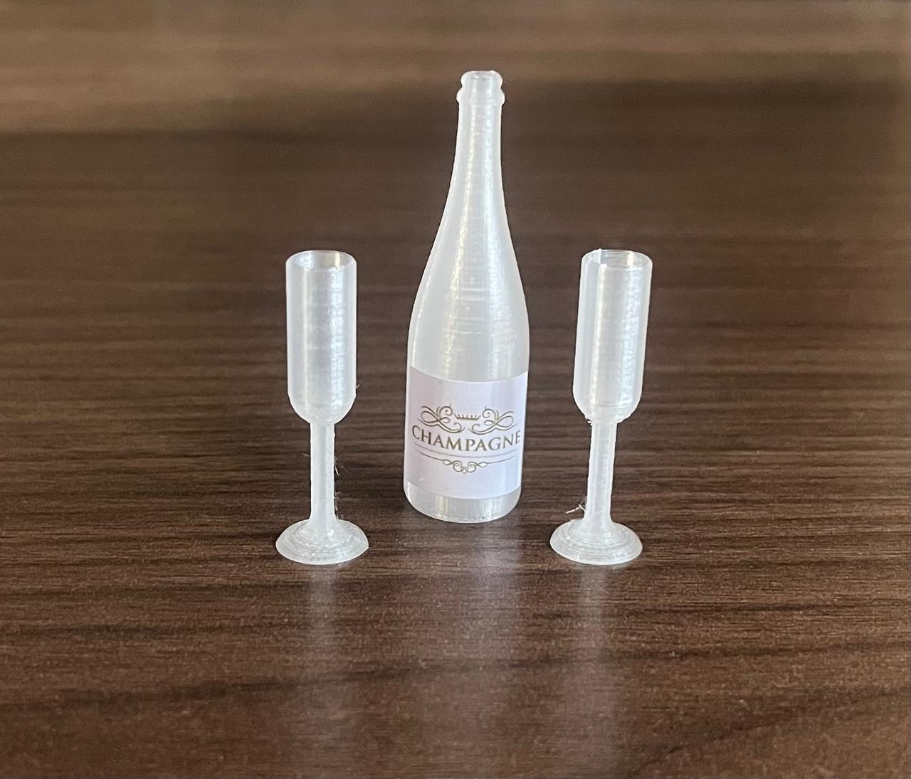 Champagne Bottle Set